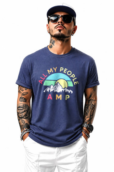 NATURAL VIBES MC Tee Navy