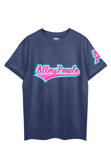 SHADOW SCRIPT WC Tee Navy